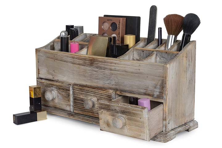 Bestie Wooden Cosmetic Storage Box