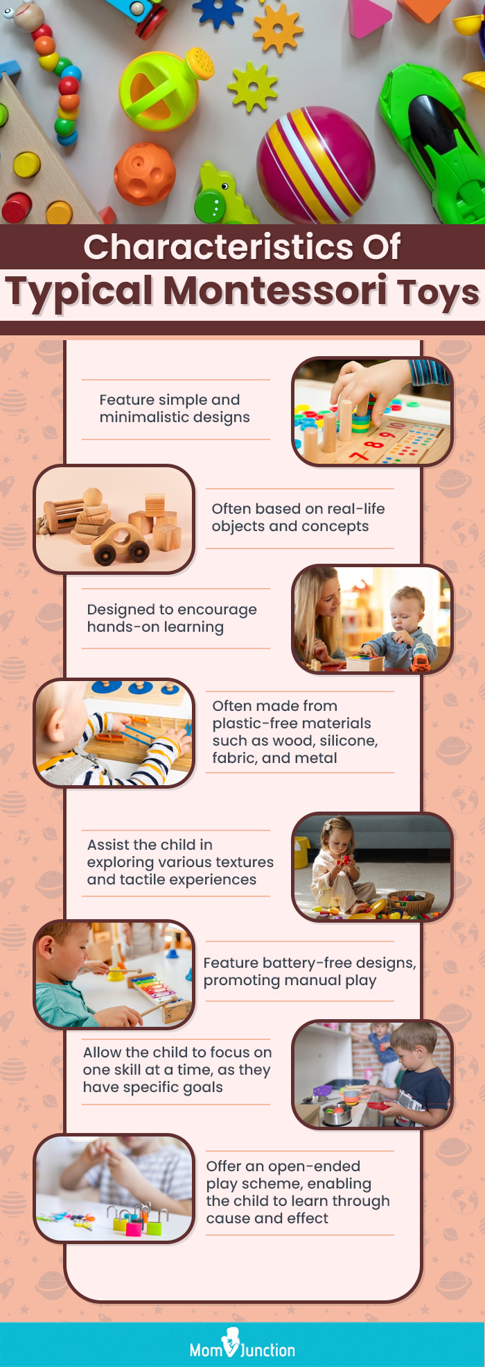 Characteristics Of Typical Montessori Toys (infographic)