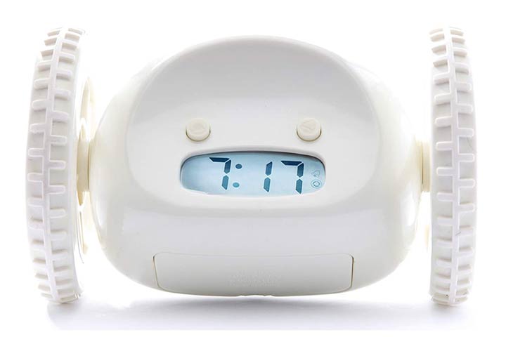 Clocky Alarm Clock On Wheels