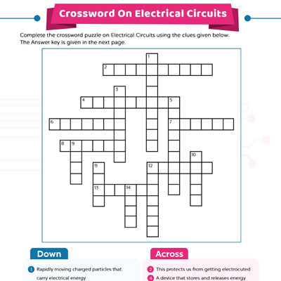 Crossword Puzzle On Electrical Circuits