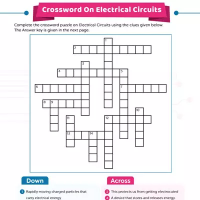 Crossword Puzzle On Electrical Circuits