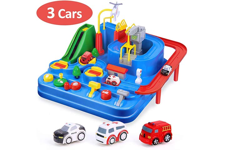 CubicFun Race Tracks for Boys Car Adventure Toys