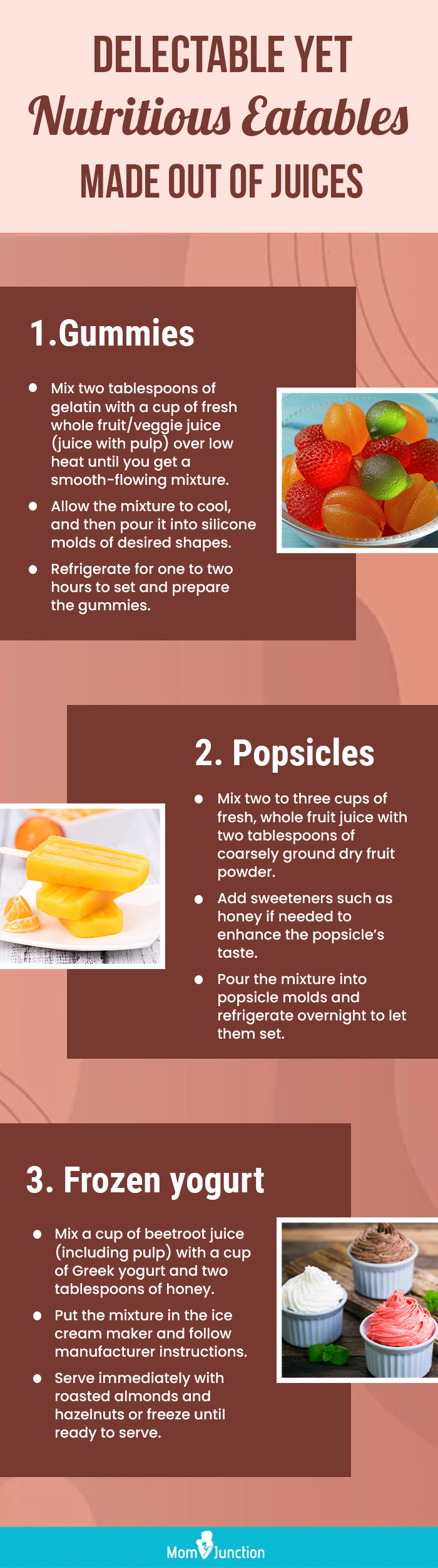 homemade juices for children (infographic)