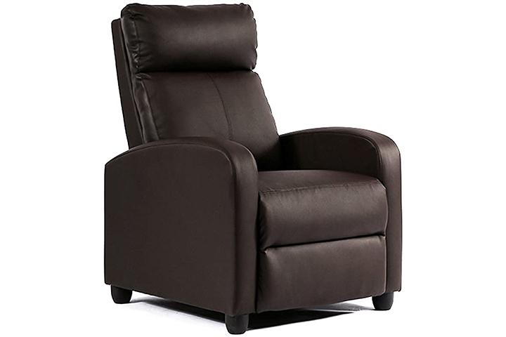 FDW Recliner Chair Single Reclining Sofa Leather