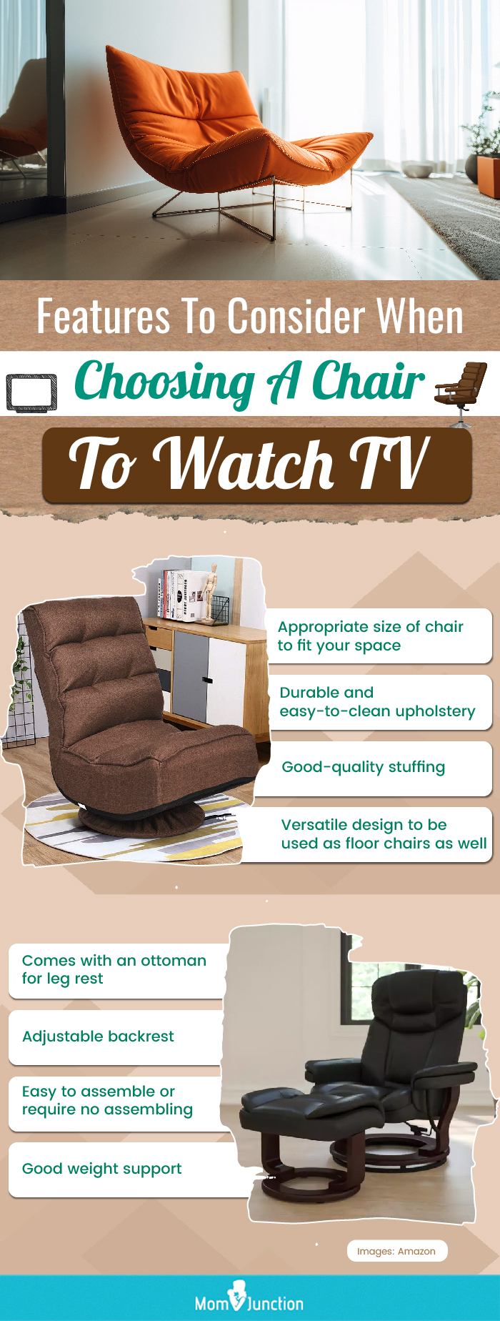 Features To Consider When Choosing A Chair To Watch TV (infographic)