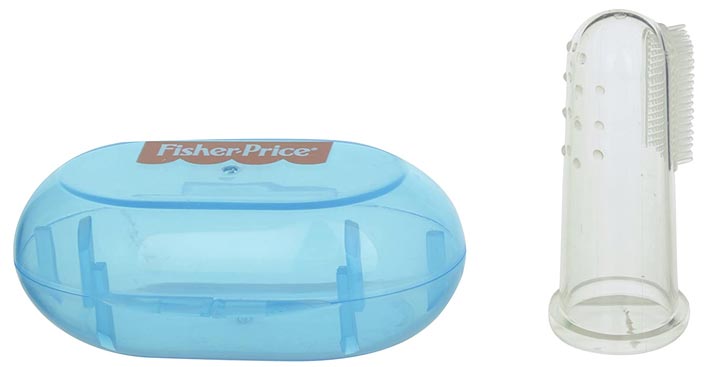 Fisher-Price Silicone Baby Finger-Brush with Case