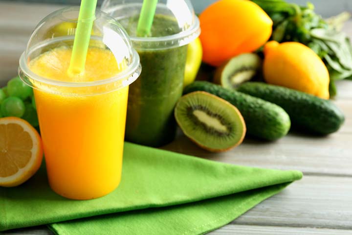 All-green juice for kids