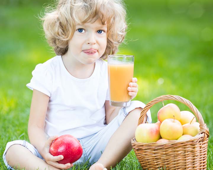 Gesunde Säfte für Kinder