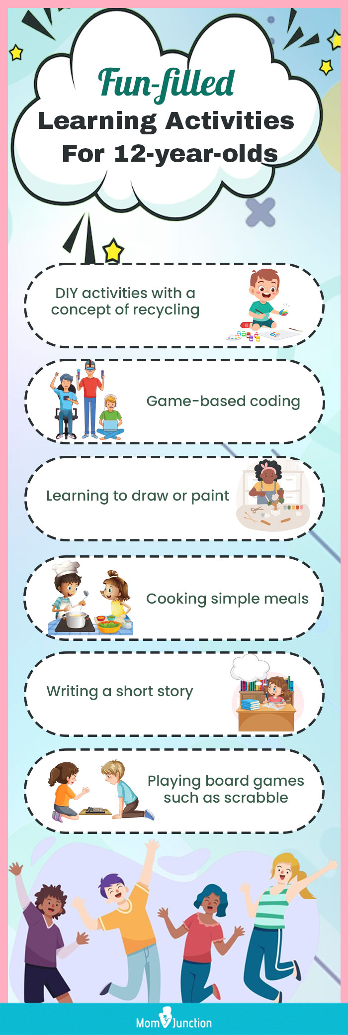 facilitate fun based learning for 12 year old (infographic)