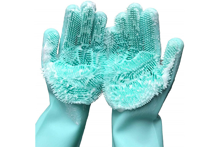 MITALOO Magic Dishwashing Cleaning Sponge Gloves