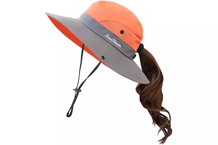 Muryobao Sun Protection Hat With Ponytail Hole