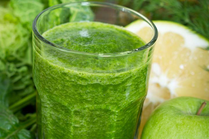 Kale-pineapple juice for kids