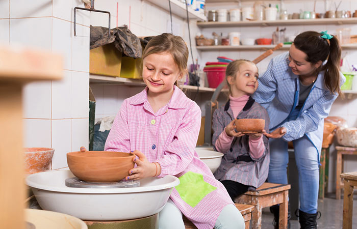 Pottery as extra-curricular activity for kids