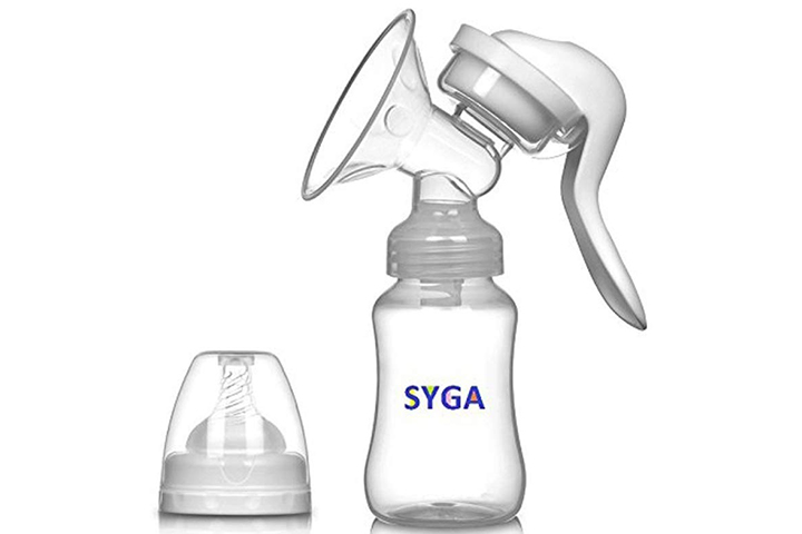 SYGA Manual Breast Pump with Feeding Nipple
