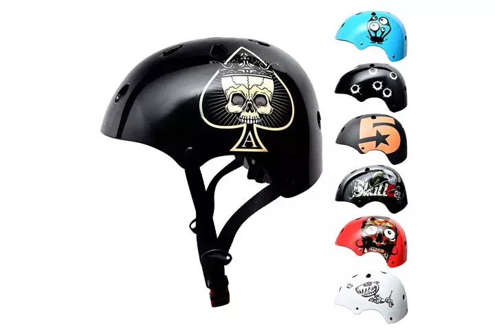 Skull Cap Skateboard BMX Bike Helmet