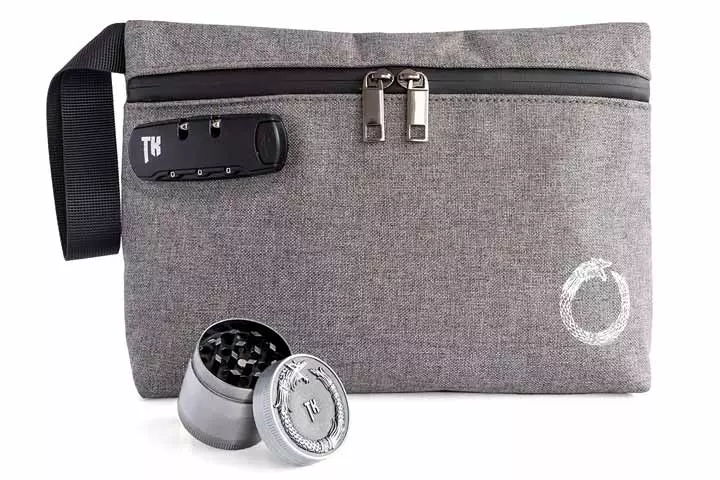Smell-Proof Bag with Alloy Grinder by Kullurs