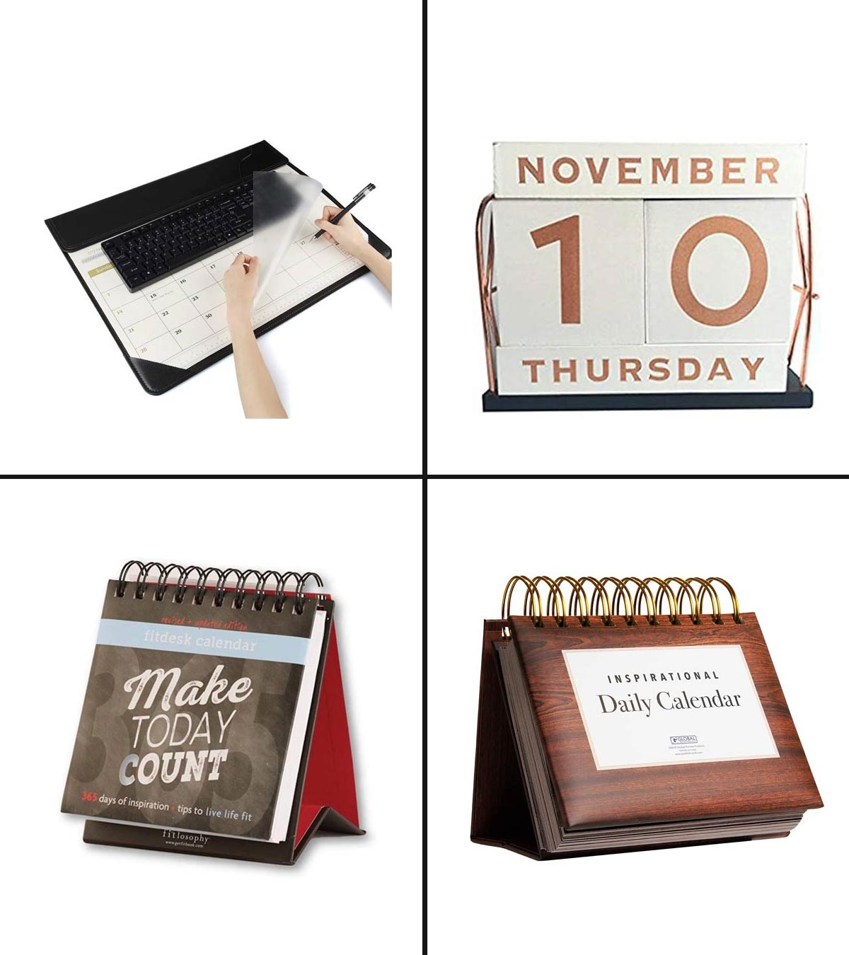 2021 Mini Calendar Standing Desk Coil Calendar Desk Stand Up Calendar~ 