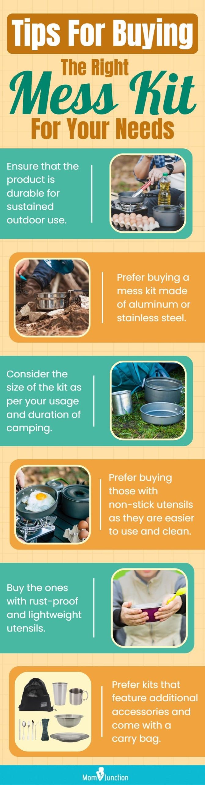 Tips For Buying The Right Mess Kit For Your Needs (infographic)