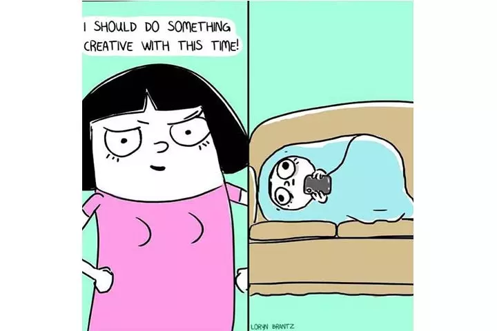 When You Try To Be Productive
