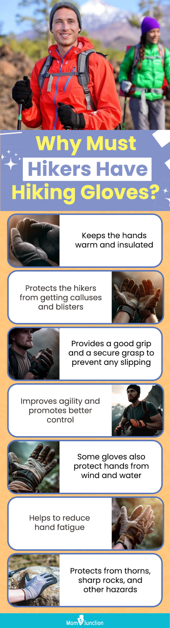 Why Must Hikers Have Hiking Gloves (infographic)