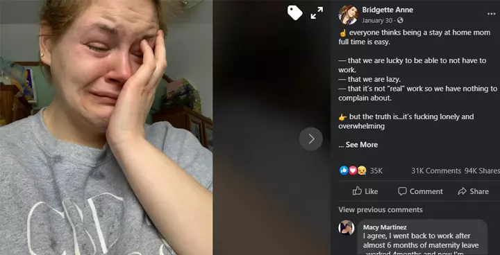 Woman Who Used To Judge Stay-At-Home Moms Tearfully Admits 'I Get It Now'