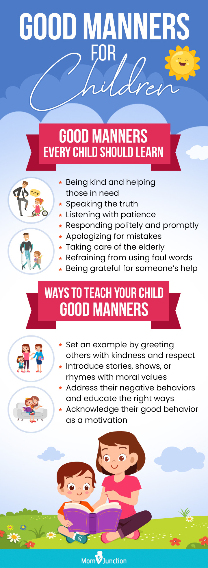 ways to teach good manners to children (Infographic)