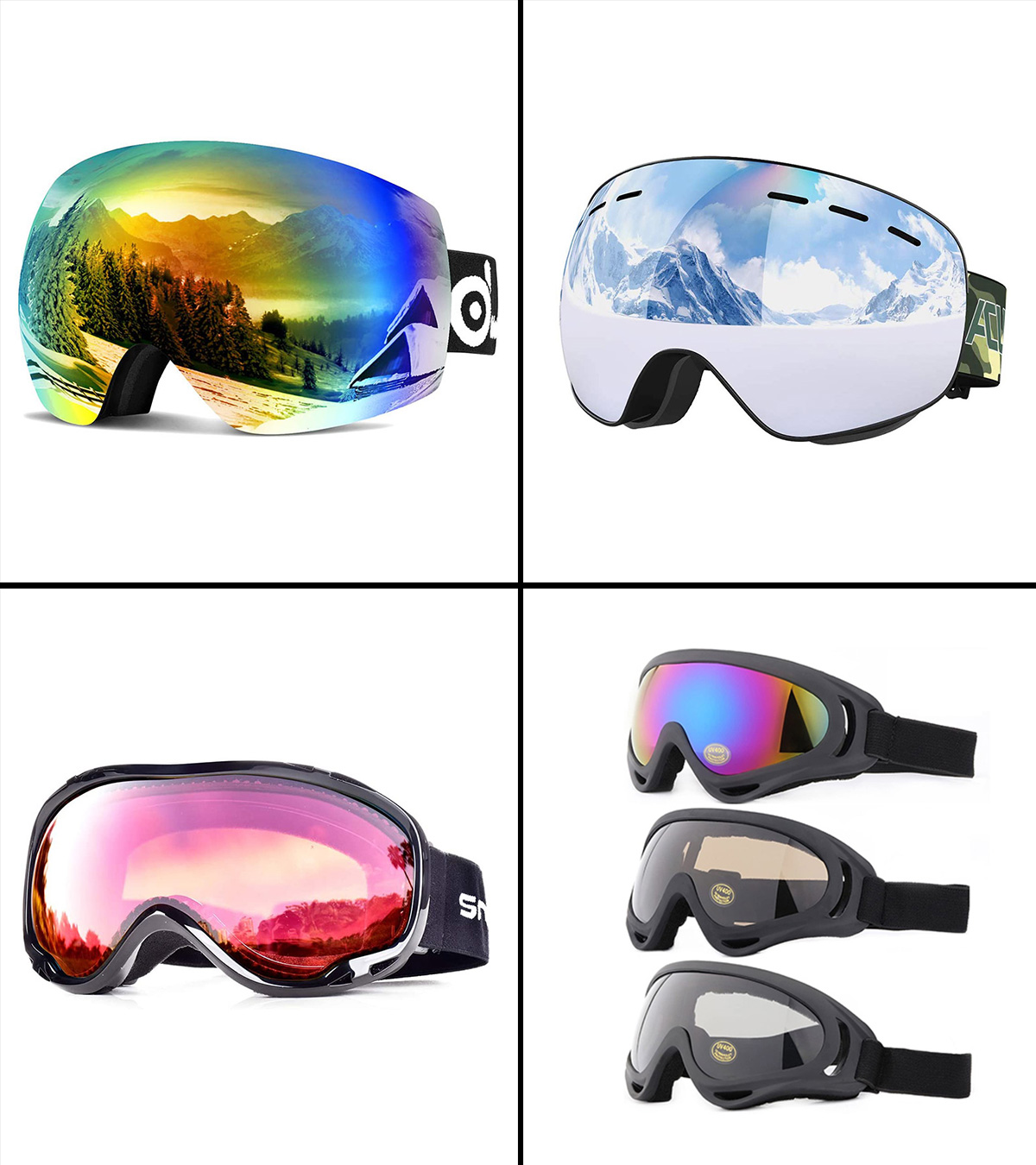 Goggle Polarisierende Skibrille Sportbrille Anit-Fog NEU 
