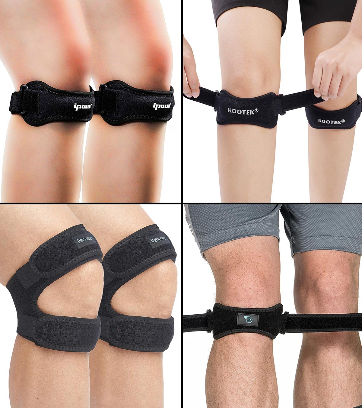 Details about   Adjustable Patella Tendon Strap Brace Knee Support Jump &Run Arthritis Wrap Band 