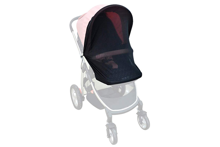 Blackout Stoller Cover Ventilate and Easy to Install Black Mesh Universal Adjustable UV Sun Sleep Shade For Baby Stollers Protect From Rain Wind Snow Dust Insect Stroller Sun Shade Cover 