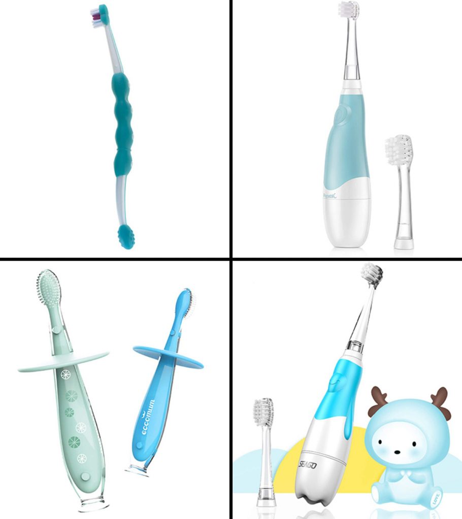 63A1 Random Color Baby Toothbrush Handle Brushes For Clean Teeth Toddler Trainin 