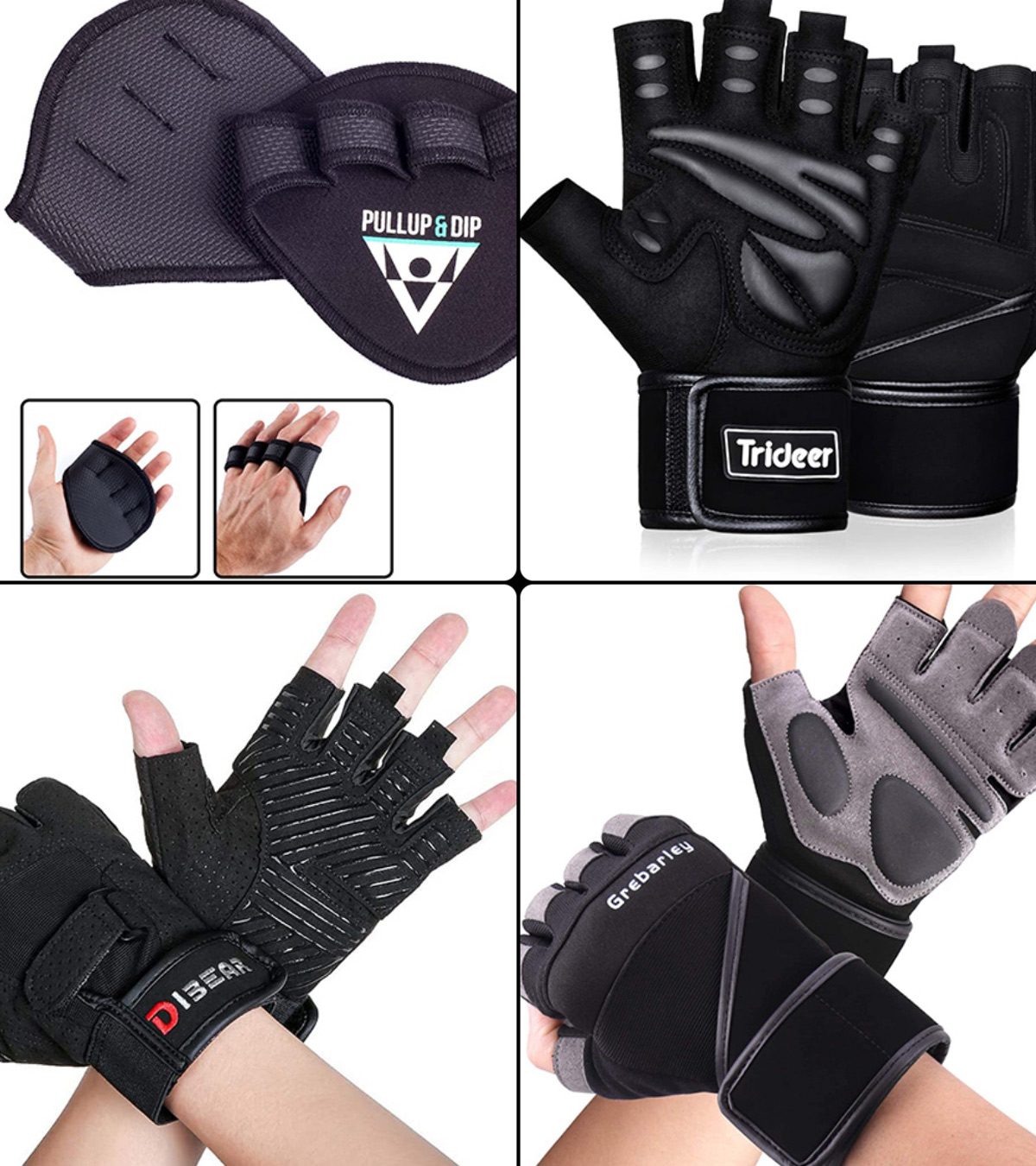 and Other Exercises. Chin Ups Elite Sports Cross Training Gloves with Wrist Straps Gloves for Pull Ups Non-Slip Palm Silicone Weight Lifting Gloves