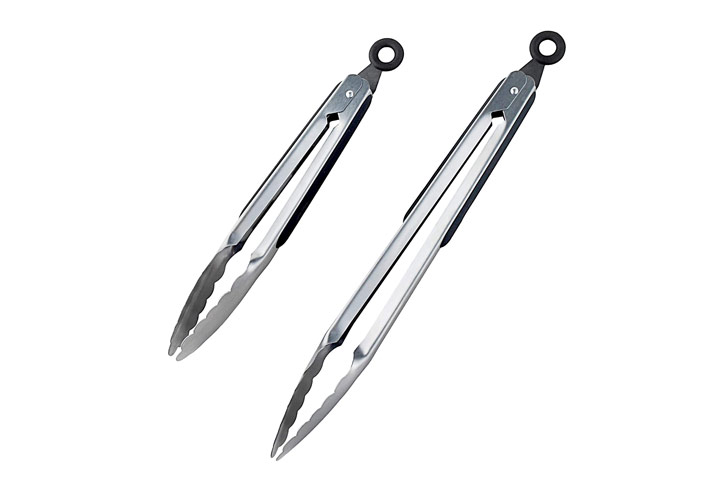 DRAGONN Premium Set of 12-inch and 9-inch Stainless-Steel Locking Kitchen Tongs