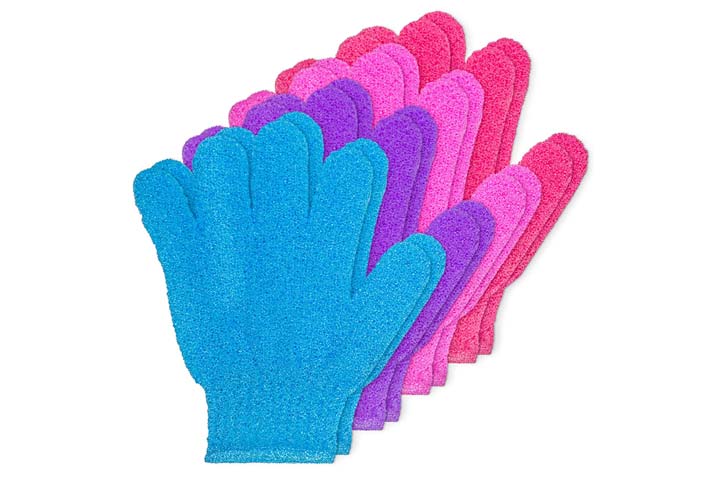 DecorRack Exfoliating Shower Gloves