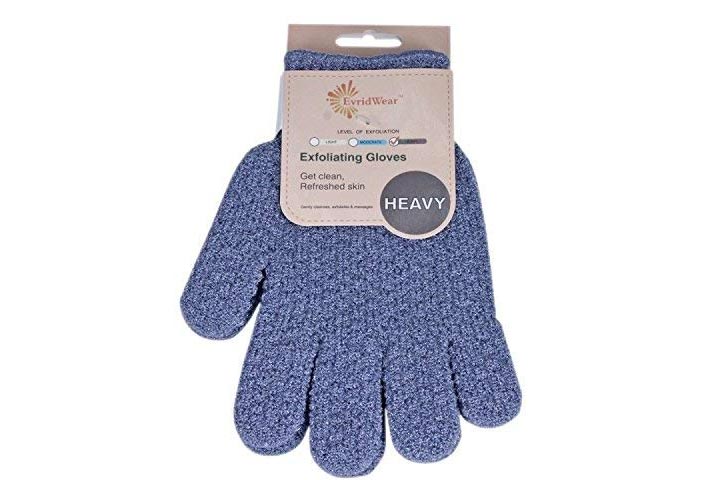 EvridWear Exfoliating Dual Texture Bath Gloves