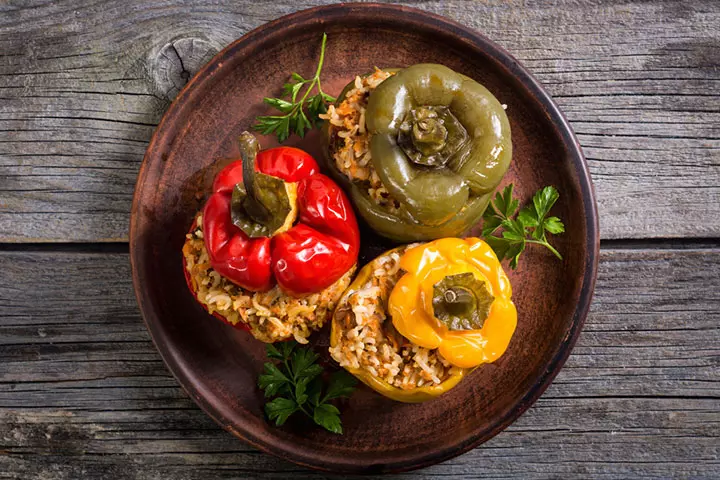 Greek stuffed peppers