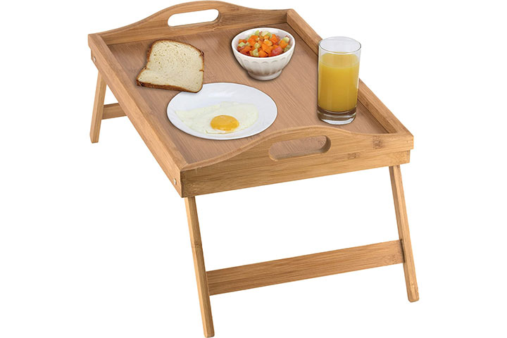 Home-it Bed Tray table with folding legs
