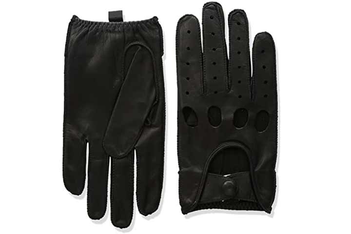 Isotoner Smooth Leather Driving Gloves