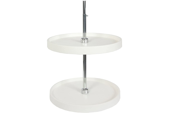 Knape & Vogt PFN20ST-W 31.5 by 20 by 20 Full-Round Polymer Lazy Susan