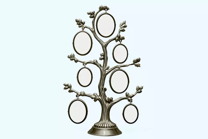 Metal frame family tree, family tree idea