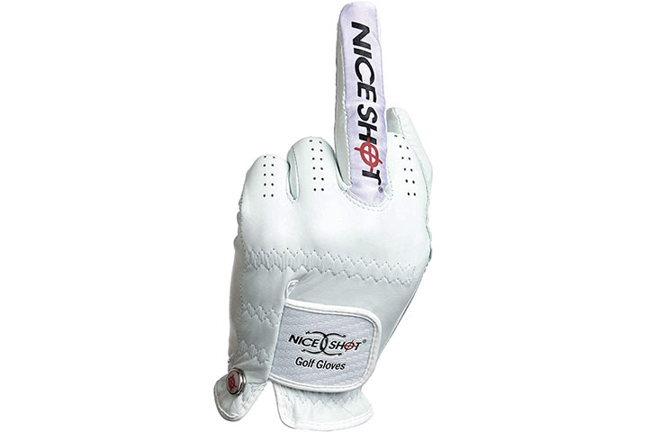 Nice Shot the Bird Cabretta Leather Golf Glove