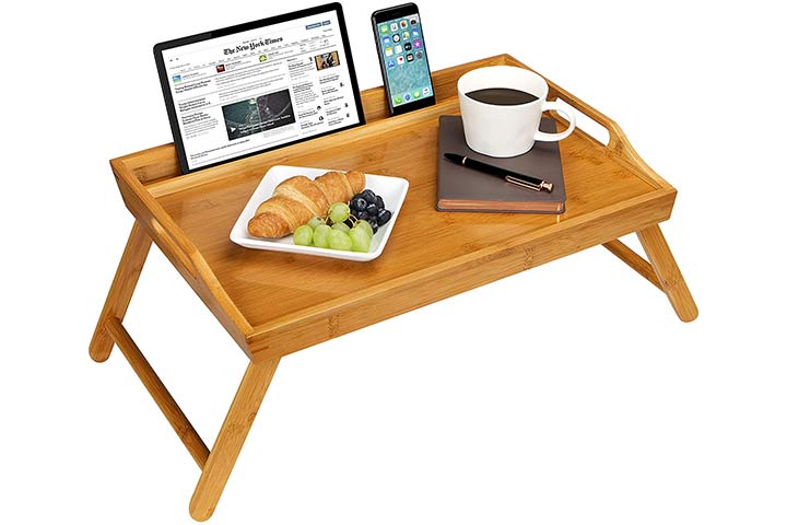 Rossie Home Media Bed Tray with Phone Holder