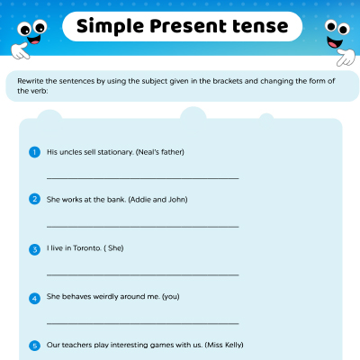 Verb Tense Worksheet: How To Form Present Tense?