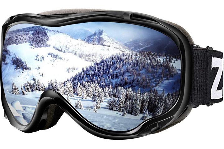 Details about   Ski Snowboard Snow Goggles AntiFog UV Protection Anti-Slip  Grey & Blue Medium 