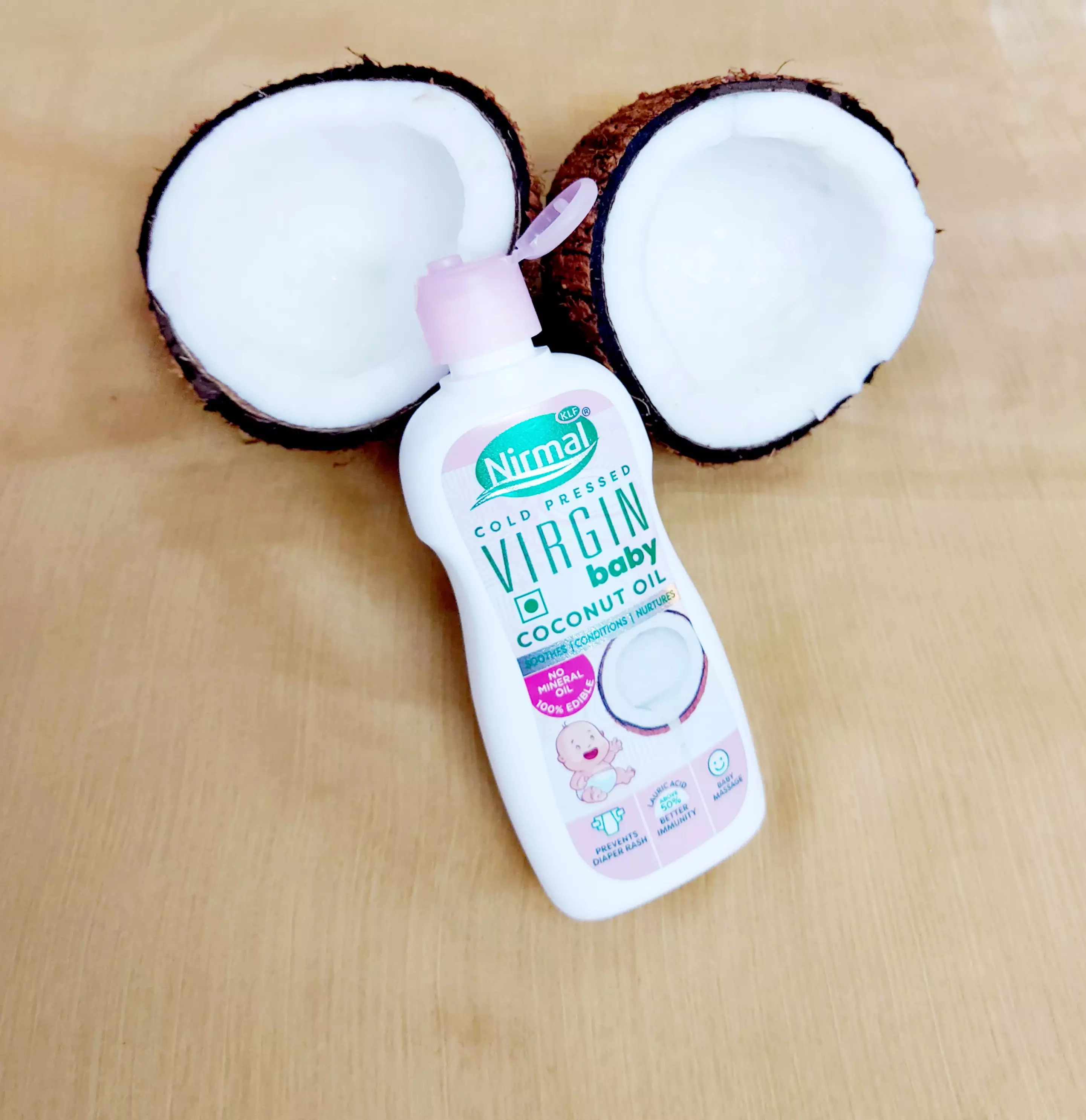KLF Nirmal Cold Pressed Virgin Baby Coconut Oil Reviews, Ingredients, How To Use, Benefits