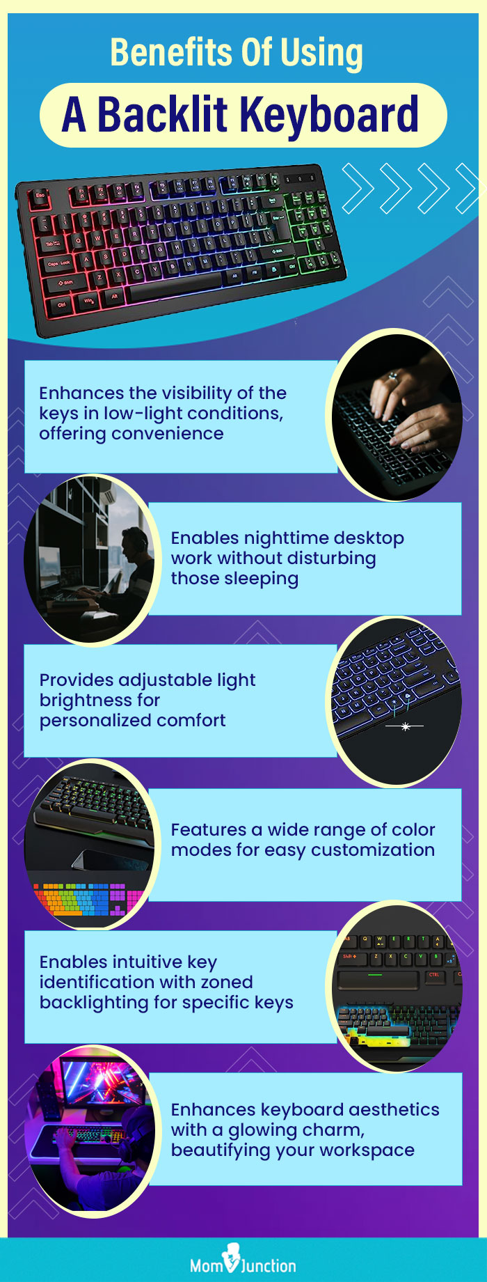 Benefits Of Using A Backlit Keyboard (infographic)