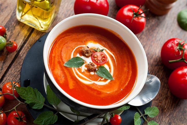 Cream of tomato soup recipes for babies