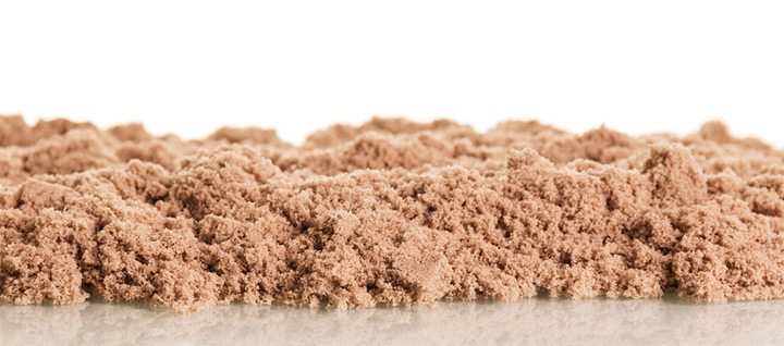 Edible Cornmeal Kinetic sand recipe for kids