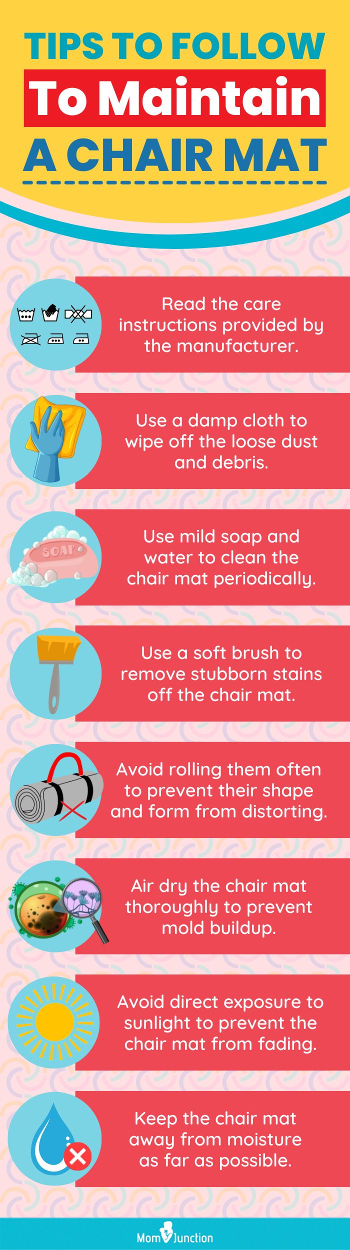 Tips To Follow To Maintain A Chair Mat (infographic)