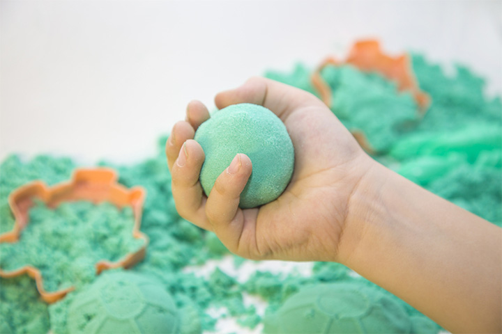 Kinetic Sand With Baking Soda recipe for kids