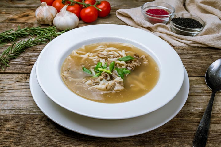 Lamb noodle soup